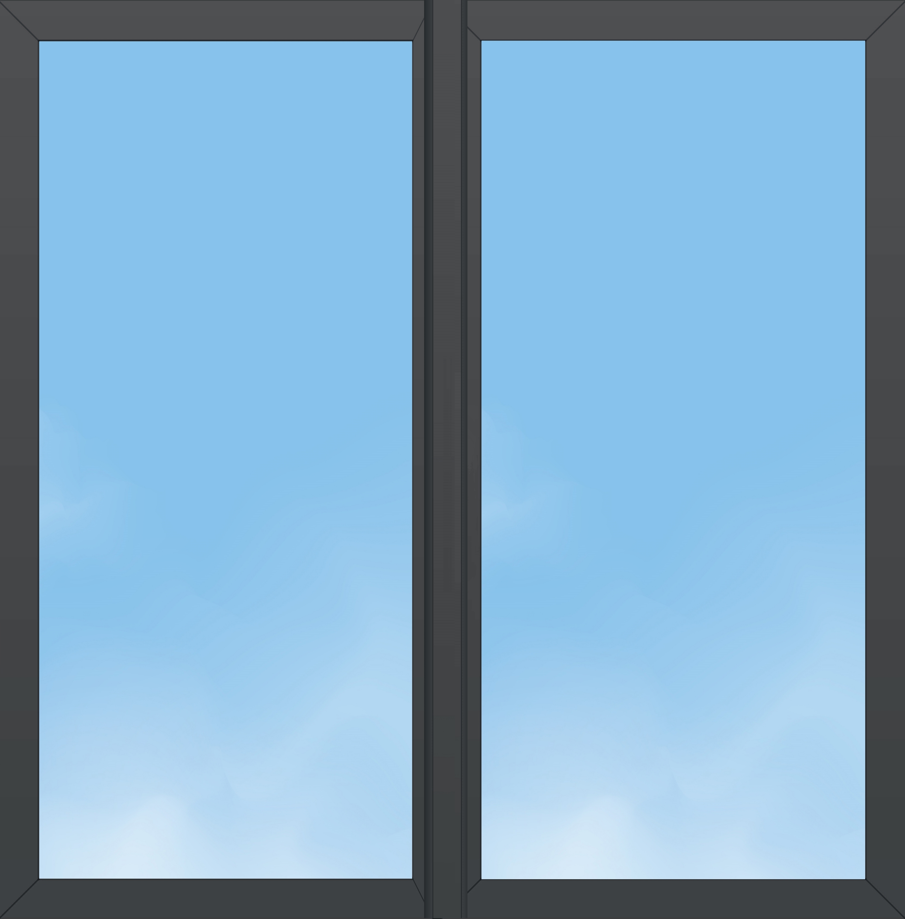 Fenêtre Mixte PVC/Aluminium "ALYA Excellence" - 2 VANTAUX