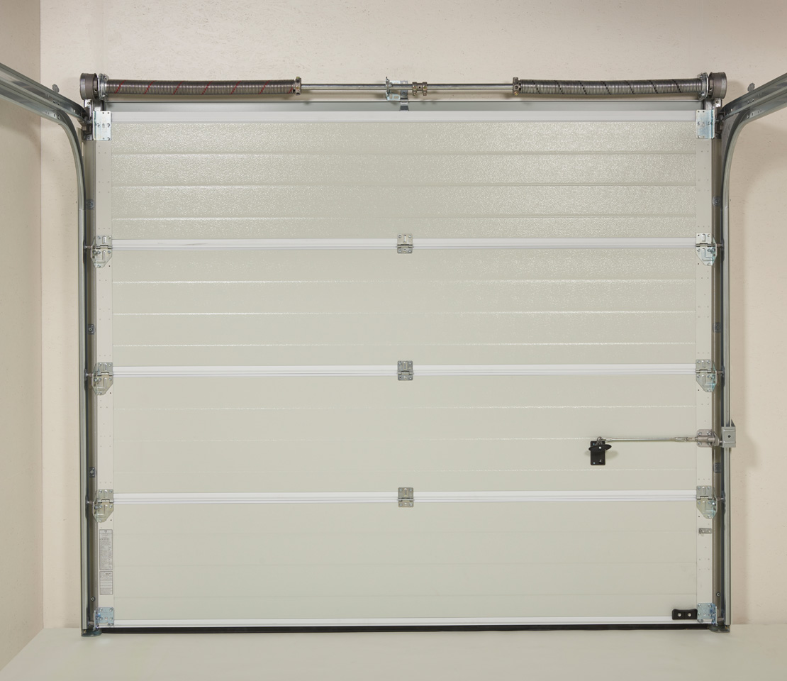 Porte De Garage Sectionnelle Iso 45 Panneau Sans Nervures